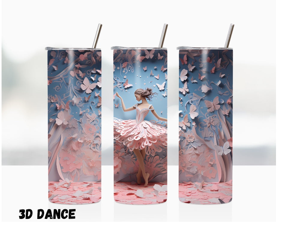 20oz Tumbler "3d Dance"