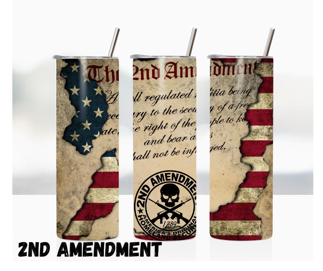 20oz Tumbler "2nd Amendment"