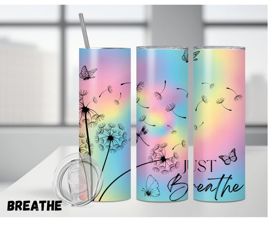 20oz Tumbler "Breathe"