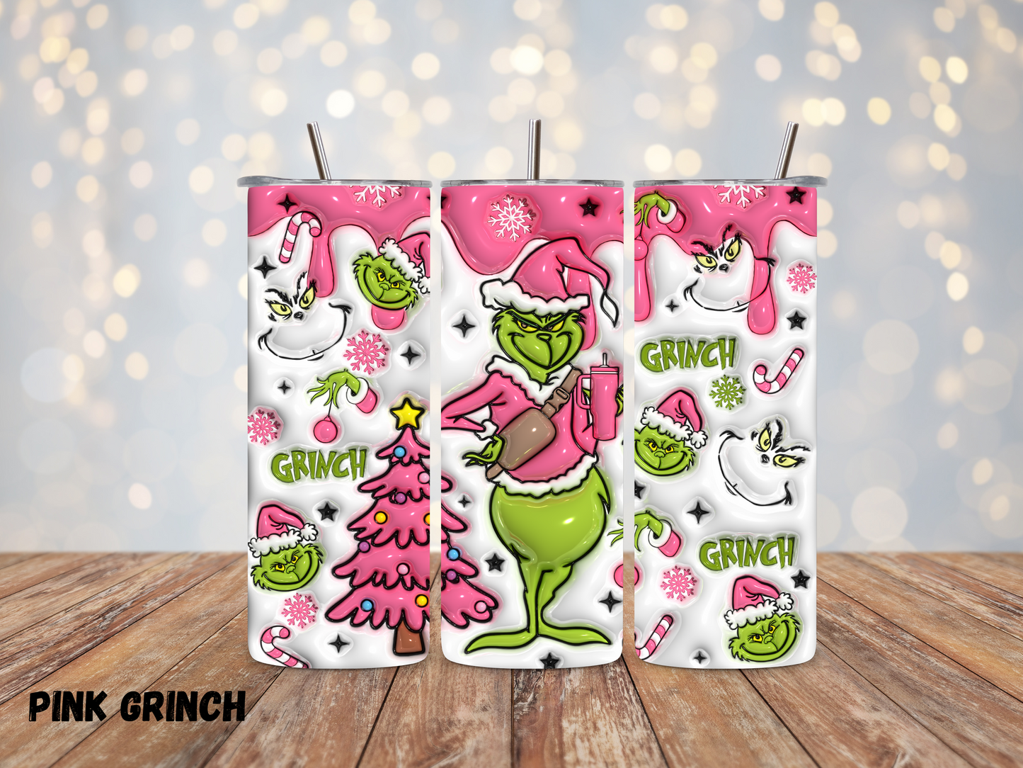 20oz "Pink Grinch"