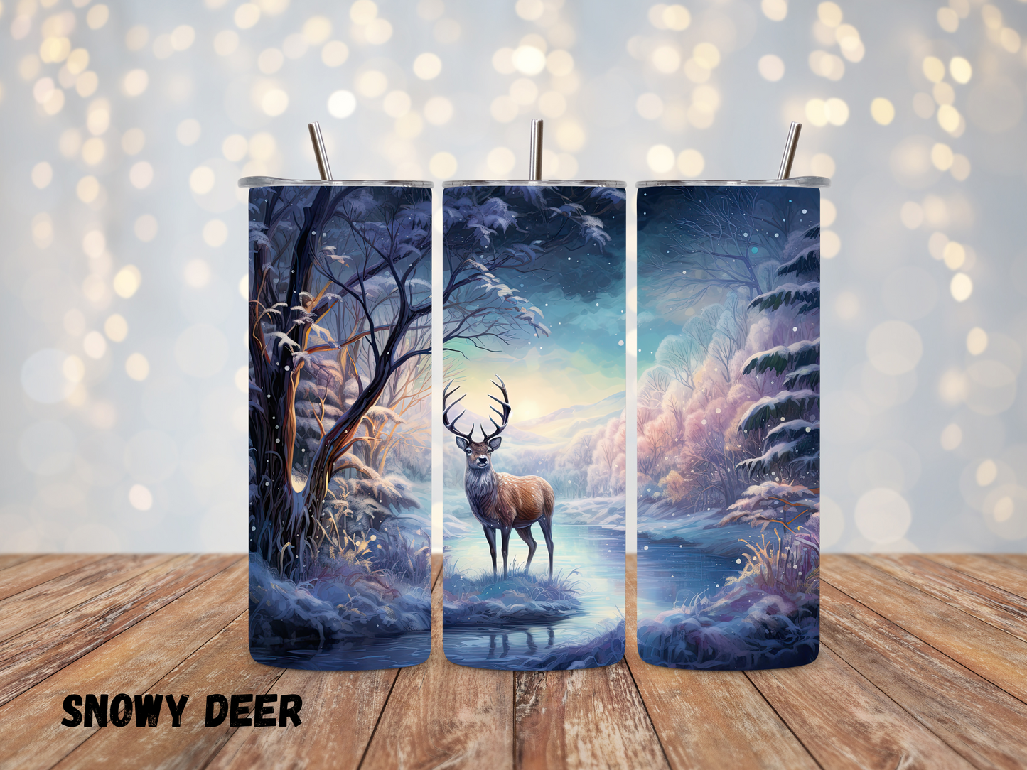 20oz "Winter Deer"