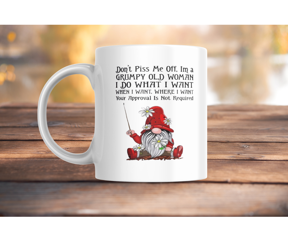 15oz Coffee Cup "Grumpy Gnome"