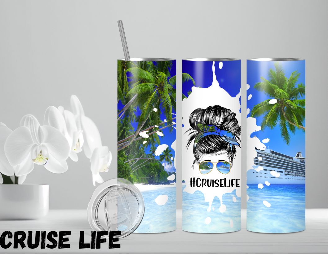 20oz Tumbler "Cruise Life"