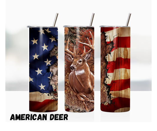 20oz Tumbler "American Deer"