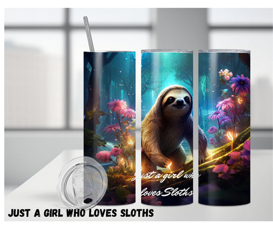 20oz Tumbler "Sloth"