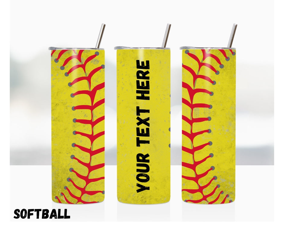 20oz Tumbler "Softball"