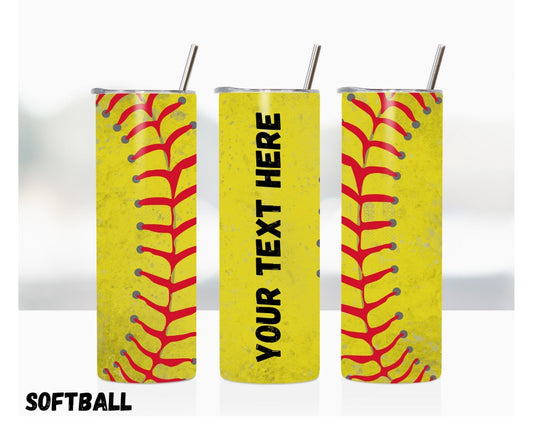 20oz Tumbler "Softball"