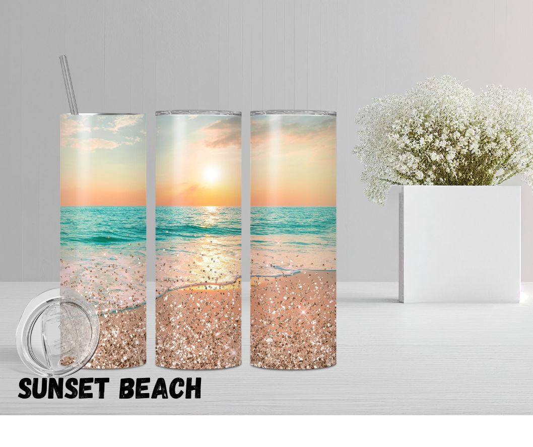 20oz Tumbler "Sunset Beach"